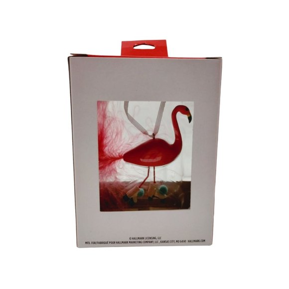 Hallmark Ornaments Flamingo with Roller Skates Christmas Tree Ornament New - Picture 3 of 7